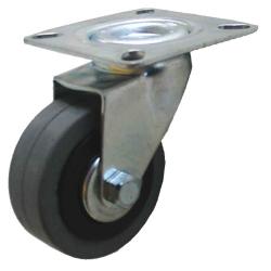 RUOTA GOMMA GRIGIA PERNO M12X25 D. 60X24