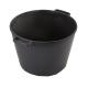 SECCHIO MURATORE PLASTICA NERO 34CM