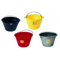 SECCHIO MURATORE PLASTICA NERO 34CM