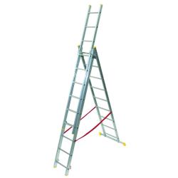 MAURER SCALA MAURER TRIPLA ALU C/STABILIZZAT GR3X11 - gradini 3x11