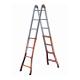 MAURER SCALA TELESCOPICA ACCIAIO SUPER 4+5 GR - gradini 4+5