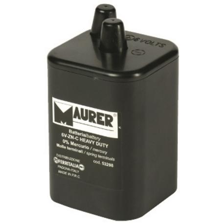 MAURER BATTERIA 6V LUNGA DURATA X LAMPADA CANTIERE