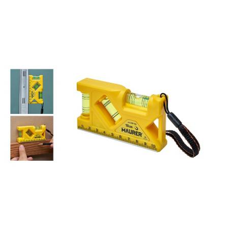 MAURER MINI LIVELLA MAURER MAGNETICA 3 BOLLE 105MM