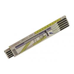 MAURER PLUS DOPPIOMETRO MPLUS LEGNO BIANCO-GIALLO