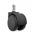 MAURER DOPPIA RUOTA NYLON C/PERNO INCASTRO D50