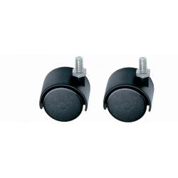 MAURER DOPPIA RUOTA NYLON C/PERNO M10 D50