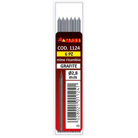 MINE GRAFITE X MATITA AUTOMATICA D2.8 6PZ