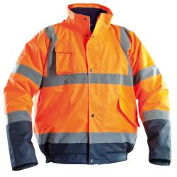 BOMBER ALTA VISIBIL HIGHWAY ARANCIO C/CAP XXL