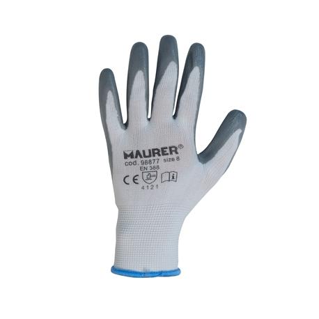 MAURER GUANTI MAURER GLOVEX NYL PALMO NITR BIANCO 11