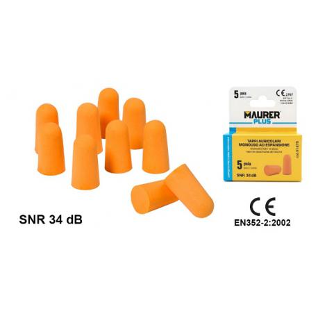 MAURER PLUS TAPPI AURICOLARI MPLUS CE SNR34 5PA - 5 paia