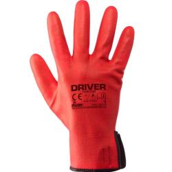 GUANTI DRIVER ROSSO NYL-NITRILE TG. 8