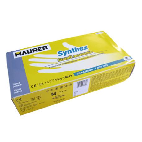 MAURER GUANTI MONOUSO SYNTHEX S/LATEX MAURER M 100P