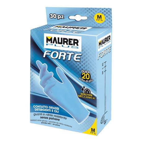 MAURER PLUS GUANTI MONOUSO NITR FORTE MPLUS S 30PZ