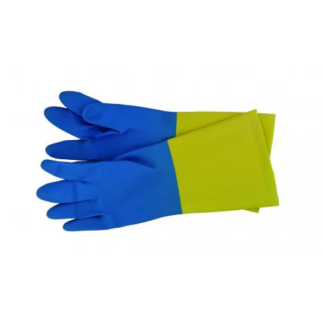 MAURER GUANTI MAURER LATEX-NEOP GIALLO-BLU 9