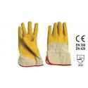 GUANTI LATTICE GIALLI C/MANICOTTO TG10
