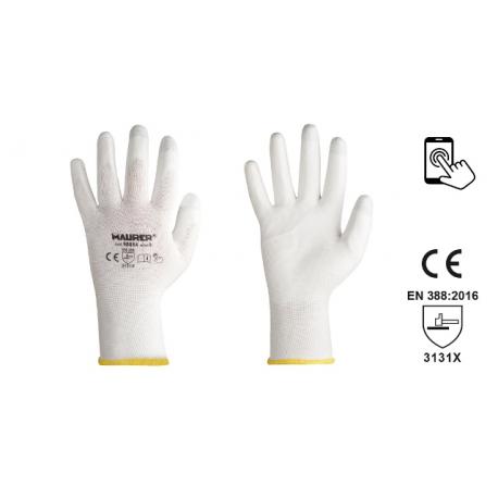 MAURER GUANTI MAURER SEATTLE NY-PU BIANCO 11