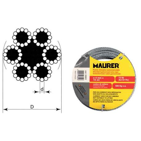 MAURER FUNE COMMERCIALE ZN MAURER 18 FILI 2X 25 - 18 fili