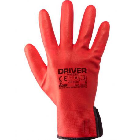 GUANTI DRIVER ROSSO NYL-NITRILE TG.10