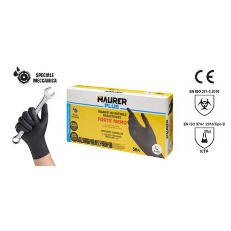 MAURER PLUS GUANTI MONOUSO NITR FORTE MPLUS S 50PZ