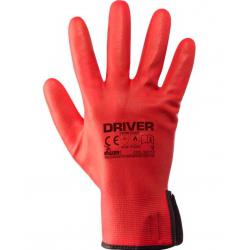 GUANTI DRIVER ROSSO NYL-NITRILE TG.10