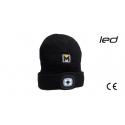 MAURER BERRETTO CON LUCE LED RICARICABILE NERO