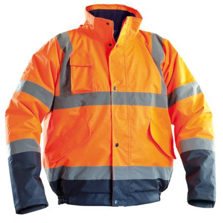 BOMBER ALTA VISIBIL HIGHWAY ARANCIO C/CAP L
