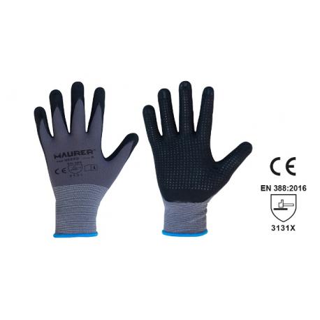 MAURER GUANTI MAURER NITRILE PUNTINATI 9