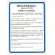 CARTELLO LAMIERA NORME MACCHINE EDILI 33X47