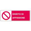 CARTELLO ALU DIVIETO INGRESSO N/ADDETTI 33X50