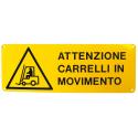 CARTELLO ALU PERICOLO MACCHINE MOVIMENTO 35CM