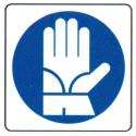 CARTELLO ALU OBBLIGO ELMETTO PROTEZIONE 27X27