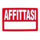 CARTELLO PVC AFFITTASI 30X20