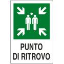 CARTELLO PVC 'PUNTO DI RITROVO' 30X20