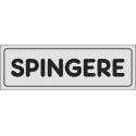 CARTELLO PVC ADESIVO SPINGERE 15X5