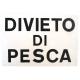 CARTELLO ALU DIVIETO PESCA 30X20