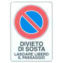 CARTELLO PVC DIV.SOSTA LASC.PASSAG.30X20