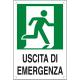 CARTELLO PVC USCITA EMERGENZA A DX 30X20