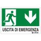 CARTELLO PVC USCITA EMERGENZA 20X30H