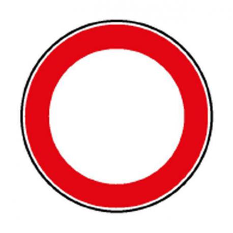 CARTELLO DIVIETO TRANSITO RIFRANG. 60CM