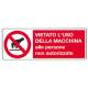TARGA ALU DIVIETO USO N/AUTORIZZATI 35X13