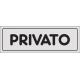 CARTELLO PVC ADESIVO PRIVATO 15X5