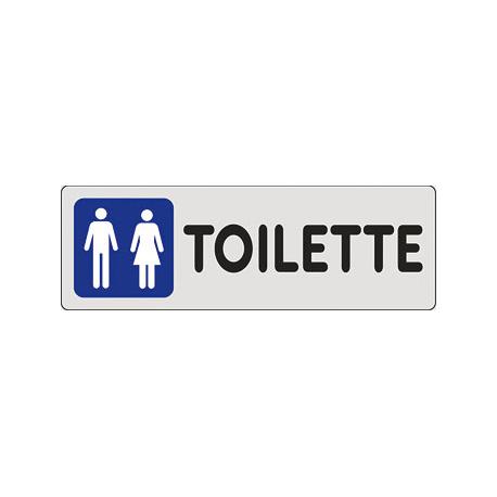 CARTELLO PVC ADESIVO TOILETTE 15X5