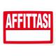 CARTELLO PVC AFFITTASI 30X20