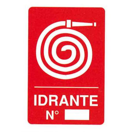 CARTELLO PVC IDRANTE 30X20