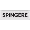 CARTELLO PVC ADESIVO SPINGERE 15X5