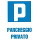 CARTELLO PVC PARCHEGGIO PRIVATO 30X20
