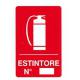 CARTELLO PVC ESTINTORE 30X20