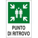 CARTELLO PVC 'PUNTO DI RITROVO' 30X20