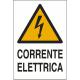 CARTELLO PVC CORRENTE ELETTRICA 30X20