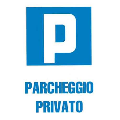 CARTELLO PVC PARCHEGGIO PRIVATO 30X20